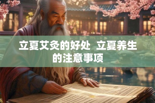 立夏艾灸的好处 立夏养生的注意事项 立夏艾灸的好处 立夏养生的注意事项