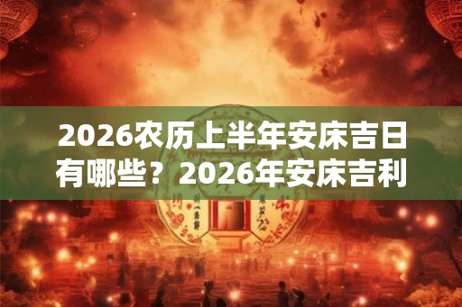 2026农历上半年安床吉日有哪些？2026年安床吉利的日子