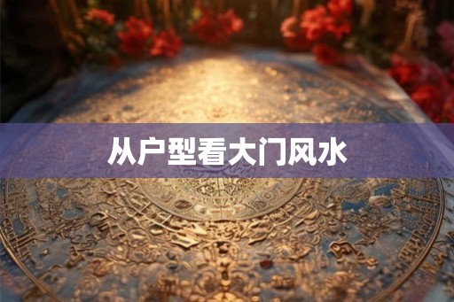从户型看大门风水
