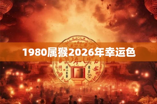 1980属猴2026年幸运色