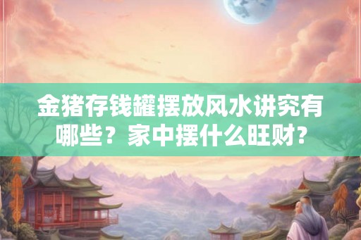 金猪存钱罐摆放风水讲究有哪些？家中摆什么旺财？
