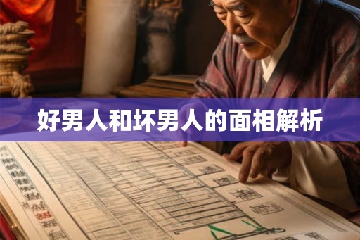 好男人和坏男人的面相解析