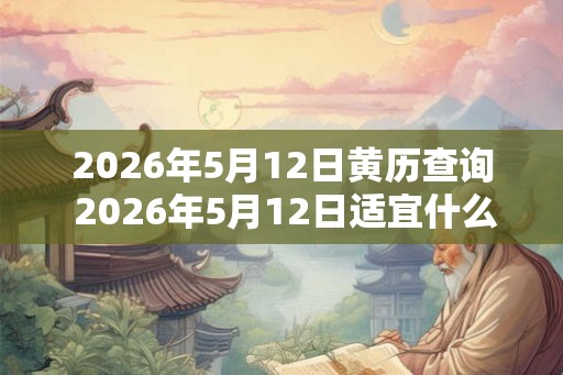 2026年5月12日黄历查询 2026年5月12日适宜什么事