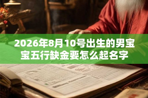 2026年8月10号出生的男宝宝五行缺金要怎么起名字