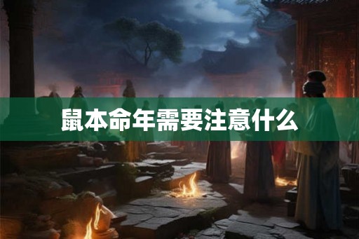 鼠本命年需要注意什么