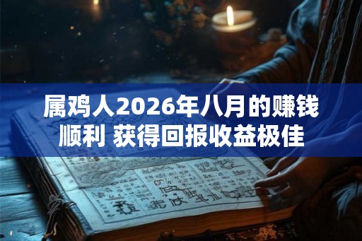 属鸡人2026年八月的赚钱顺利 获得回报收益极佳