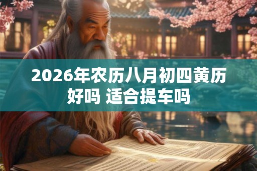 2026年农历八月初四黄历好吗 适合提车吗