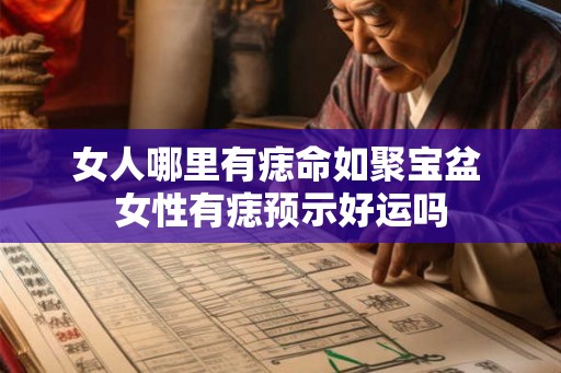 女人哪里有痣命如聚宝盆 女性有痣预示好运吗