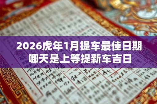 2026虎年1月提车最佳日期 哪天是上等提新车吉日