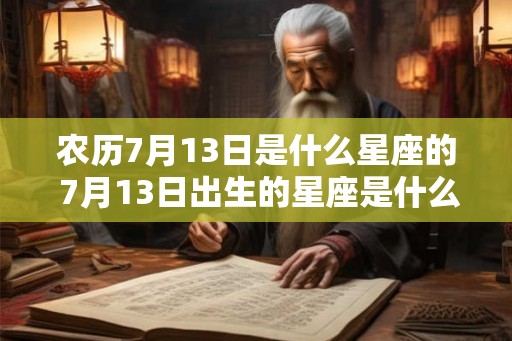农历7月13日是什么星座的 7月13日出生的星座是什么