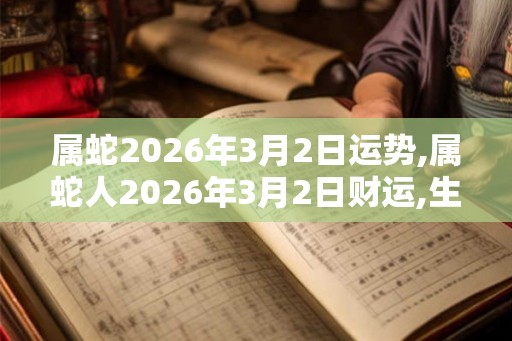 属蛇2026年3月2日运势,属蛇人2026年3月2日财运,生肖蛇2026年3月2日运势 属蛇2026年3月2日运势,属蛇人2026年3月2日财运,生肖蛇2026年3月2日运势