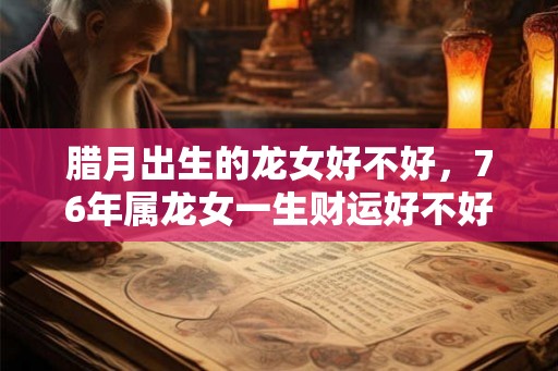 腊月出生的龙女好不好，76年属龙女一生财运好不好