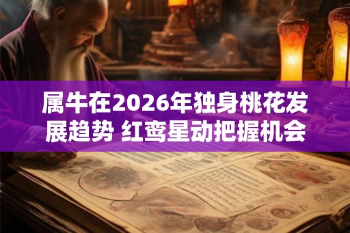 属牛在2026年独身桃花发展趋势 红鸾星动把握机会