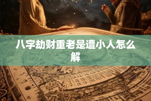 八字劫财重老是遭小人怎么解