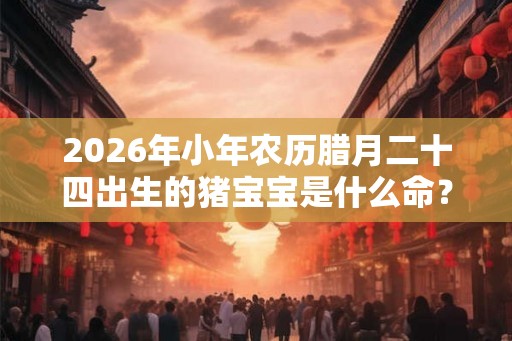 2026年小年农历腊月二十四出生的猪宝宝是什么命？