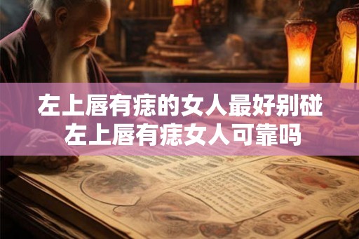 左上唇有痣的女人最好别碰 左上唇有痣女人可靠吗 左上唇有痣的女人最好别碰 左上唇有痣女人可靠吗