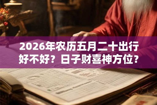 2026年农历五月二十出行好不好？日子财喜神方位？