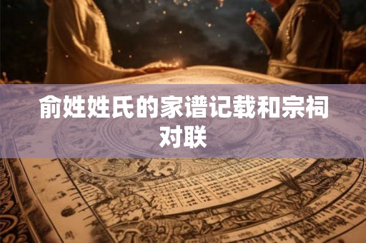 俞姓姓氏的家谱记载和宗祠对联