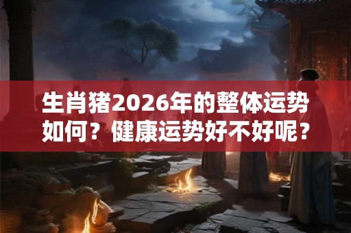 生肖猪2026年的整体运势如何?健康运势好不好呢? 生肖猪2026年的整体运势如何?健康运势好不好呢?