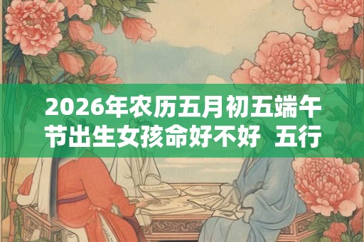 2026年农历五月初五端午节出生女孩命好不好  五行如何