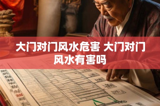 大门对门风水危害 大门对门风水有害吗