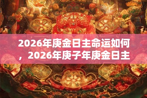 2026年庚金日主命运如何，2026年庚子年庚金日主运势解析