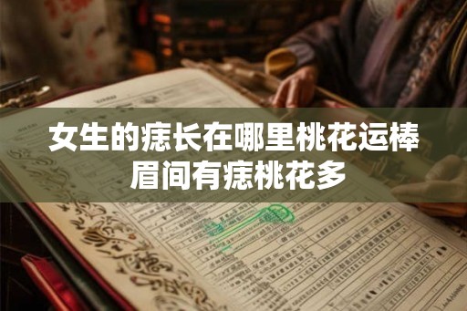 女生的痣长在哪里桃花运棒 眉间有痣桃花多