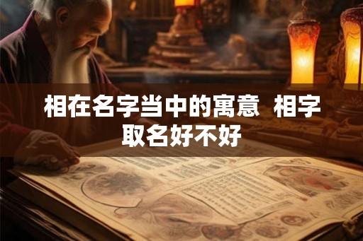 相在名字当中的寓意  相字取名好不好