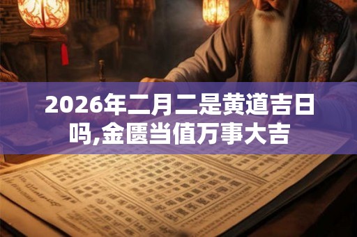 2026年二月二是黄道吉日吗,金匮当值万事大吉