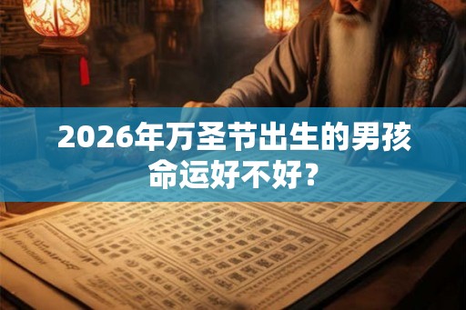 2026年万圣节出生的男孩命运好不好？
