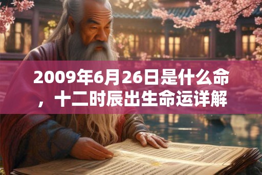 2009年6月26日是什么命,十二时辰出生命运详解 2009年6月26日是什么命,十二时辰出生命运详解