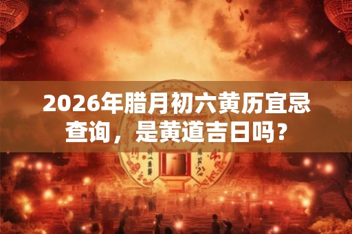 2026年腊月初六黄历宜忌查询,是黄道吉日吗? 2026年腊月初六黄历宜忌查询,是黄道吉日吗?