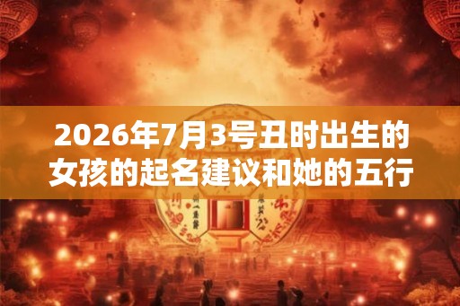 2026年7月3号丑时出生的女孩的起名建议和她的五行八字
