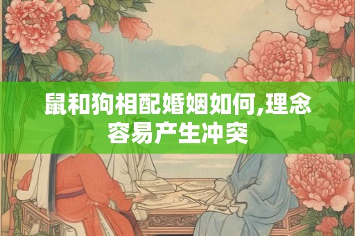 鼠和狗相配婚姻如何,理念容易产生冲突