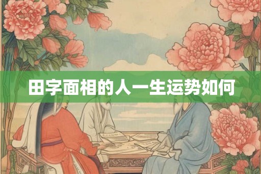 田字面相的人一生运势如何