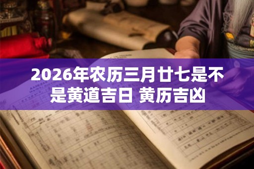 2026年农历三月廿七是不是黄道吉日 黄历吉凶