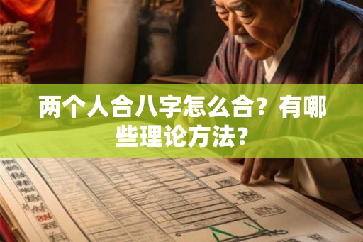 两个人合八字怎么合？有哪些理论方法？