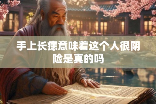 手上长痣意味着这个人很阴险是真的吗