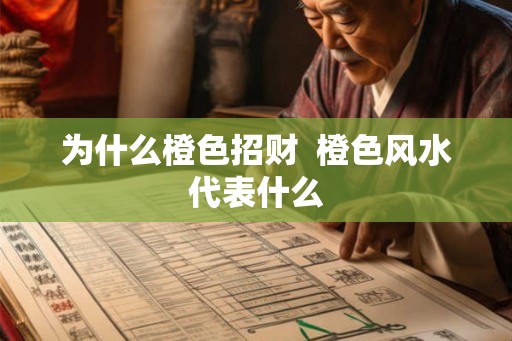 为什么橙色招财  橙色风水代表什么