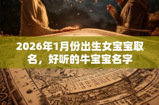 2026年1月份出生女宝宝取名，好听的牛宝宝名字