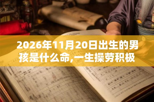 2026年11月20日出生的男孩是什么命,一生操劳积极乐观