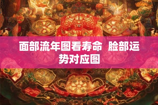 面部流年图看寿命 脸部运势对应图 面部流年图看寿命 脸部运势对应图