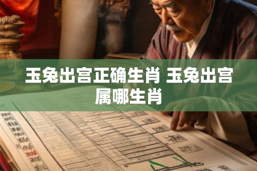 玉兔出宫正确生肖 玉兔出宫属哪生肖 玉兔出宫正确生肖 玉兔出宫属哪生肖