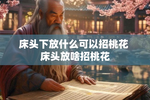 床头下放什么可以招桃花 床头放啥招桃花