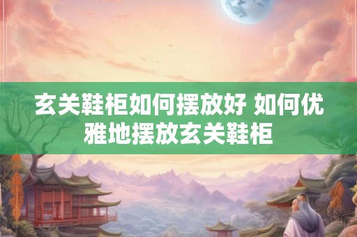 玄关鞋柜如何摆放好 如何优雅地摆放玄关鞋柜