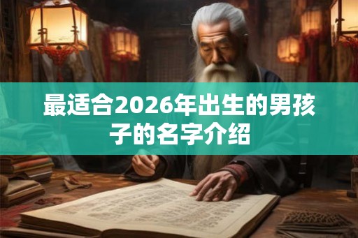 最适合2026年出生的男孩子的名字介绍