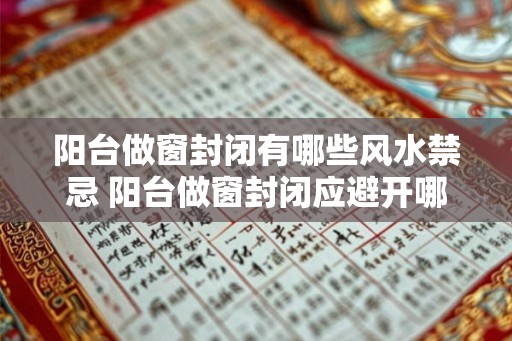 阳台做窗封闭有哪些风水禁忌 阳台做窗封闭应避开哪些风水忌讳 阳台做窗封闭有哪些风水禁忌 阳台做窗封闭应避开哪些风水忌讳
