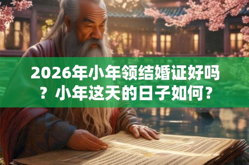 2026年小年领结婚证好吗？小年这天的日子如何？