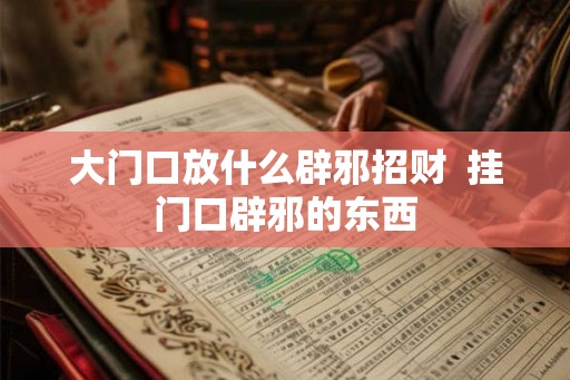 大门口放什么辟邪招财  挂门口辟邪的东西
