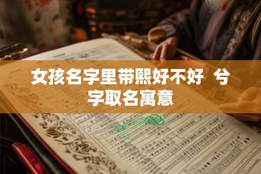 女孩名字里带熙好不好  兮字取名寓意